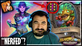 THIS TOXFIN NERF MEANS NOTHING! - Hearthstone Battlegrounds