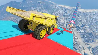 MEGA RAMPA IMPOSIBLE! SUSTO FINAL INCREIBLE! - GTA V ONLINE