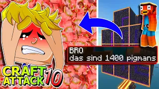 Fast SERVERABSTURZ wegen TRYMACS! Knapp am Bann vorbei! - Minecraft Craft Attack 10 #78