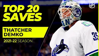 Top 20 Thatcher Demko Saves from 2021-22 | NHL