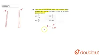 Two thin infinite parallel plates have uniform charge densities `+ sigma` and `- sigma`.