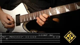 Machine Head - Davidian Solo Guitar Lesson + Tab