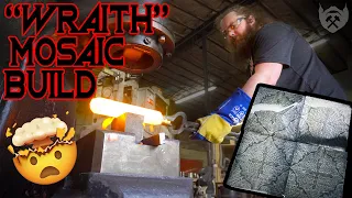 "Wraith" Mosaic Damascus Build!!! (Fast paced forging action!)