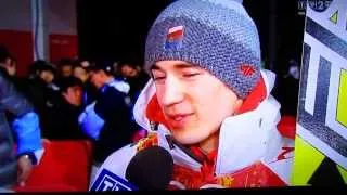 KAMIL STOCH ZŁOTY MEDAL SOCHI DUŻA SKOCZNIA 2014-02-15 wywiad HD