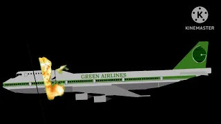 Green Airlines Flight 880 KineMaster Animation