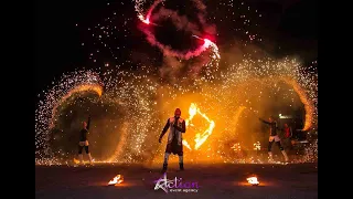 Action fire show - огненное шоу Киев Днепр Запорожье Харьков крутое фаер шоу на свадьбу файер