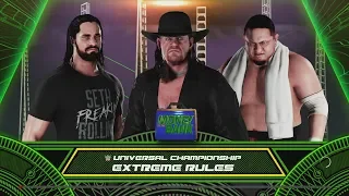 WWE 2K18 - Seth Rollins vs. Undertaker vs. Samoa Joe Universal Title