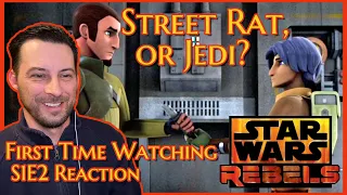 Spark of Rebellion Part 2!! Star Wars Rebels S1E2!! FIRST TIME REACTION!!