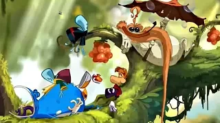 Видео для детей Rayman Origins прохождение игры Ч 2 Злобное плоскогорье Мультик - Игра 2017