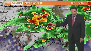 Scattered Storms With Some Heavy Rain Today