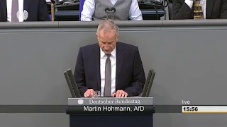 AKTUELL : REDE MARTIN HOHMANN ( AFD ) AM 4.JULI IM DEUTSCHEN BUNDESTAG IN BERLIN.