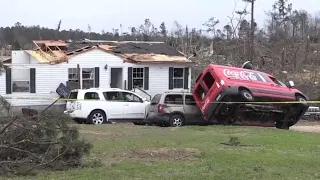 At least 23 dead after powerful tornadoes hit Alabama