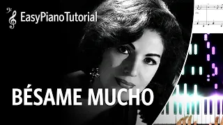 Bésame Mucho (Consuelo Velázquez) - Piano Tutorial + Free Sheet Music