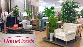 HOMEGOODS HOME FURNITURE CHAIRS ARMCHAIRS TABLES CONSOLES SHOP WITH ME SHOPPING STORE WALK THROUGH