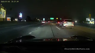 Driver on Freeway Hits Brakes to Make Exit and Infuriates All By Causing Wreck