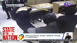 State of the Nation Part 2: Panloloob sa jewelry store; Sumadsad na eroplano; Sinakyan ang dugong