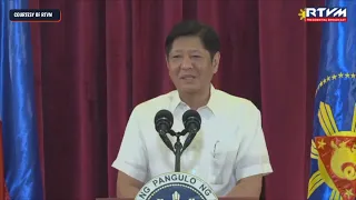 Marcos' departure speech before flying to US for official visit