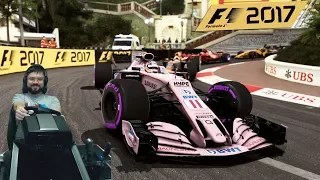 Это фиаско... Гран-при Монако F1 2017 Force India Fanatec ClubSport