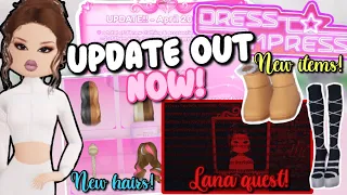 NEW UPDATE OUT NOW! NEW CODES, SECRET QUEST, MORE ITEMS AND HAIRS | Roblox Dress To Impress