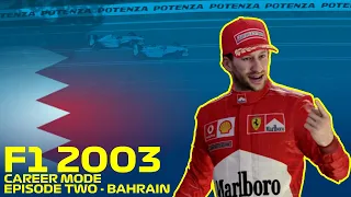 BATTLES IN BAHRAIN! - F1 2003 CAREER (F1 2020 Game)