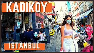 Istanbul Turkey Walking Tour | Walking Around Kadıköy Istanbul | 4K UHD 60FPS| Istanbul City 2021 4k