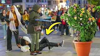 BUSHMAN PRANK: SHE GOT VERY SCARED and THIS HAPPENED