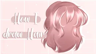 How I draw/shade hair // Beginner Method // IbisPaint X // Llora_Officially