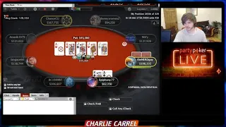 Charlie Carrel makes a difficult fold.