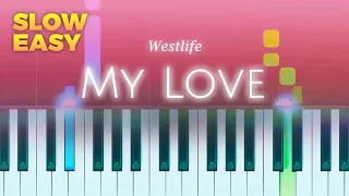 Westlife - My Love - SLOW EASY Piano TUTORIAL by Piano Fun Play