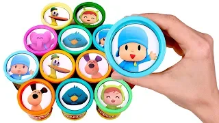 Sorpresas Divertidas de Pocoyo 👶🌈 Abrimos botes Play Doh de colores de Pocoyo