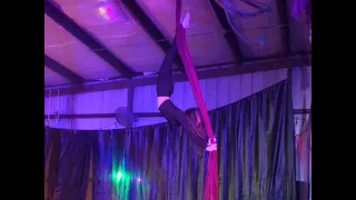 Into the shadow realm, an Aerial Silks routine