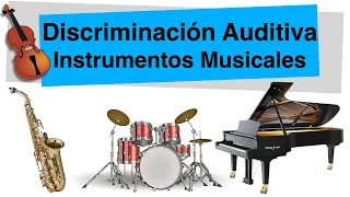 Discriminación auditiva instrumentos musicales🥁 🎹