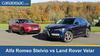 Alfa Romeo Stelvio vs Range Rover Velar : le feu et la glace