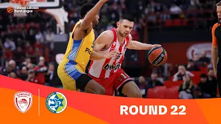 Olympiacos-Maccabi | Round 22 Highlights | 2023-24 Turkish Airlines EuroLeague