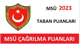 SON DAKİKA! -MSÜ 2023 PUANLARI AÇIKLANDI - HANGİ OKUL KAÇLA KAPATTI (MSÜ ÇAĞRILMA PUANLARI - 2023)