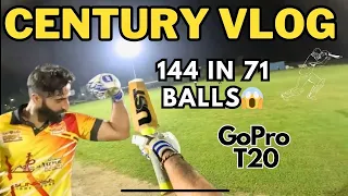 144 Runs Of 71 Balls 😱 | GoPro Batting Vlog 🏏| Batting Like Never Before On Youtube😍