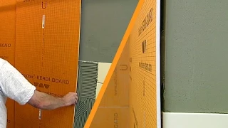 Schlüter®-KERDI-BOARD: Vyrovnávací deska s maltovými terči u stávající dlažby