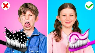 Copii Buni VS Răi! - Hack-uri Cool pentru Părinți Inteligenți și situații Amuzante de la Gotcha!