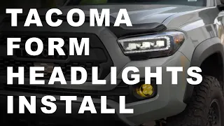 The All New Tacoma Form Headlights Install