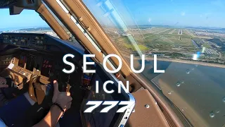 SEOUL INCHEON | BOEING 777 LANDING 4K