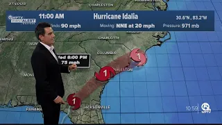 Hurricane Idalia forecast, 11 a.m. on Aug. 30, 2023