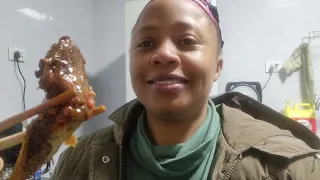 Jamaican Eating Chinese New Years Dinner | Jamaican In Rural China