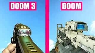 DOOM vs DOOM 3 - Weapons Comparison