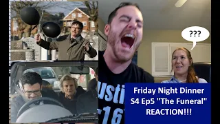 Americans React | FRIDAY NIGHT DINNER | The Funeral Season 4 Episode 5 | REACTION