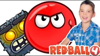 НОВЫЙ КРАСНЫЙ ШАРИК #4 Приключение Red Ball Мульт Игра  в Заколдованном Лесу