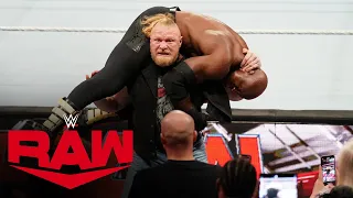 Bobby Lashley and Brock Lesnar get into a wild brawl: Raw, Oct. 17, 2022