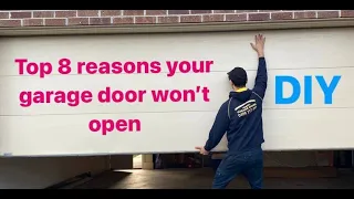 How to fix a garage door that won’t open or close.