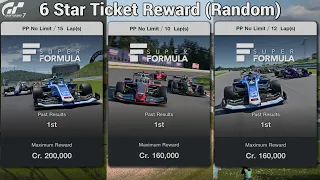 Gran Turismo 7 | All Super Formula Events GT Cafe + Reward Six Star Ticket - SF23 & SF19
