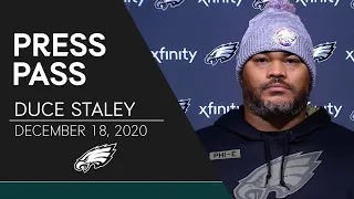Duce Staley Talks Miles Sanders' Big-Play Ability & More | Eagles Press Pass
