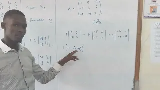 DETERMINANT OF A 3 BY 3 MATRIX